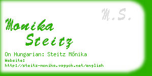 monika steitz business card